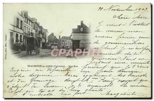 Cartes postales Beaumont en Auge Une Rue