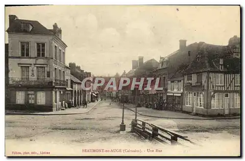 Ansichtskarte AK Beaumont en Auge Une Rue