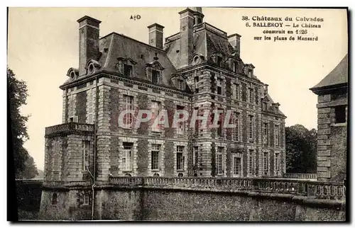 Ansichtskarte AK Chateaux du Calvados Balleroy Le Chateau