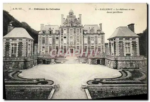 Ansichtskarte AK Chateaux du Calvados Balleroy Le Chateau et ses deux pavillons