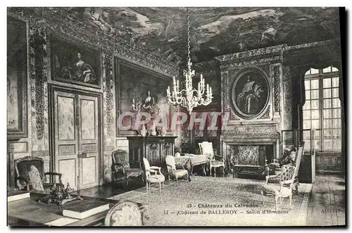 Cartes postales Chateau du Calvados Chateau de Balleroy Salon d Honneur
