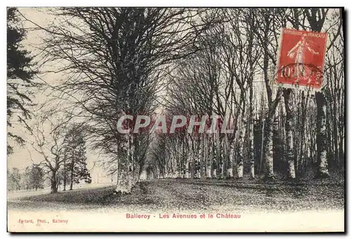 Ansichtskarte AK Balleroy Les Avenues et le Chateau