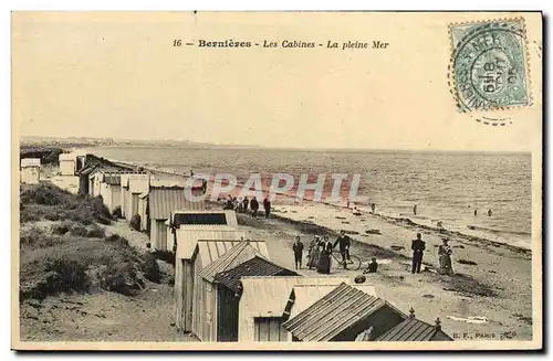 Cartes postales Bernieres Les Cabines La Pleine Mer