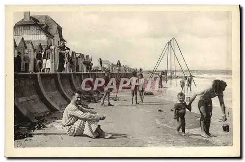 Cartes postales Bernieres sur Mer La Plage a Maree Haute