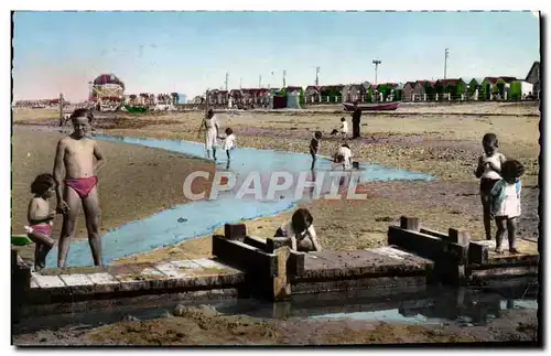 Cartes postales moderne Bernieres sur Mer Vue panoramique de la Plage a maree basse