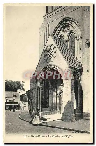 Ansichtskarte AK Bernieres Le Proche de l Eglise