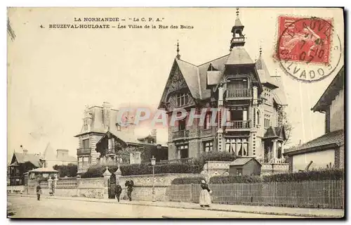 Cartes postales Beuzeval Houlgate Les Villas de la Rue des Bains