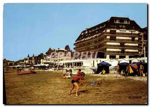 Moderne Karte Blonville sur Mer Les jeux sur la Plage