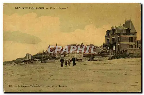 Cartes postales Blonville sur Mer Villa Louise carte toilee