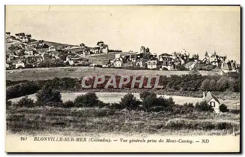 Cartes postales Blonville sur Mer Vue generale prise du Mont Canisy