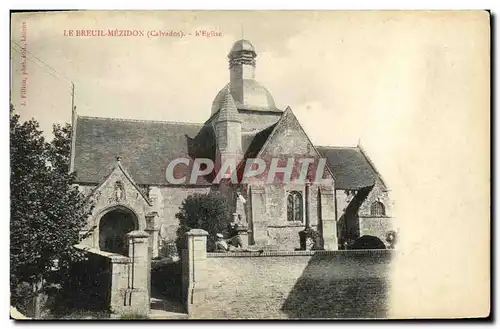 Cartes postales Le Breuil Mezidon L Eglise