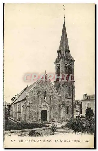 Ansichtskarte AK Le Breuil en Auge L eglise