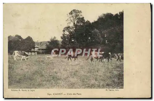 Cartes postales Cagny Coin du Parc Vaches