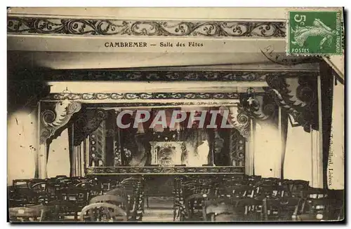 Ansichtskarte AK Cambremer Salle des Fetes Theatre