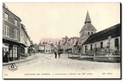 Cartes postales Envieons de Lisieux Cambremer Clocher du Xll e siecle