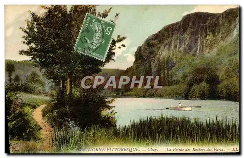 Cartes postales L Orne Pittoesque Clecy La Pointe des Rochers des Parcs Barque