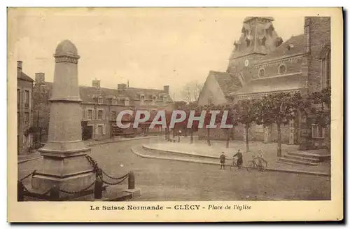 Cartes postales La Suisse Normande Clecy Place de l Eglise