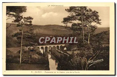 Cartes postales Clecy Panorama sur le Viaduc pris de la Favrie