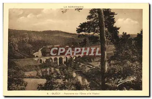 Ansichtskarte AK Clecy Panorama sur l Orne et le Viaduc