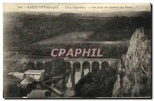 Cartes postales L Orne Pittoresque Clecy Vue prise des Rochers des Parcs