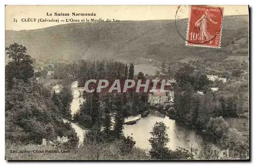 Cartes postales La Suisse Normande Clecy L Orne et le Moulin du Vey