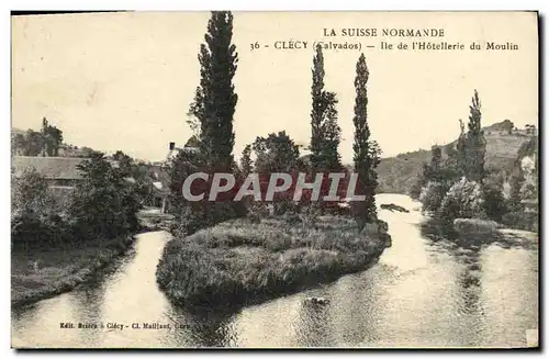 Cartes postales La Suisse Normande Clecy lle de l Hotellerie du Moulin