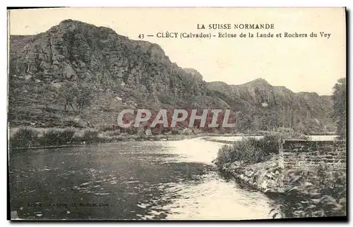 Cartes postales La Suisse Normande Clecy Ecluse de la Lande et Rochers du Vey