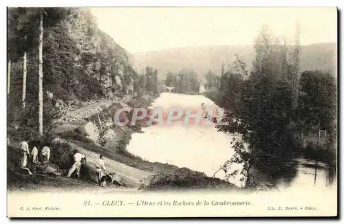 Cartes postales Clecy L Orne et les Rochers de la Cambronnerie animee