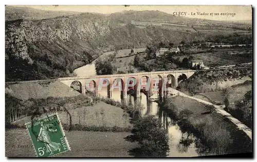 Ansichtskarte AK Clecy Le Viaduc et ses environs