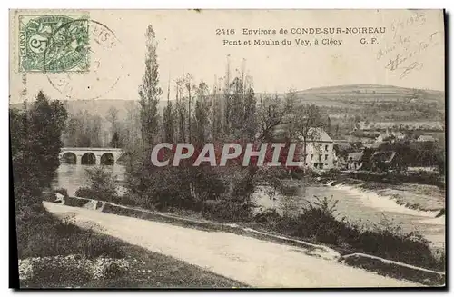 Cartes postales Clecy environs de Conde Sur Noireau Pont et moulin du Very