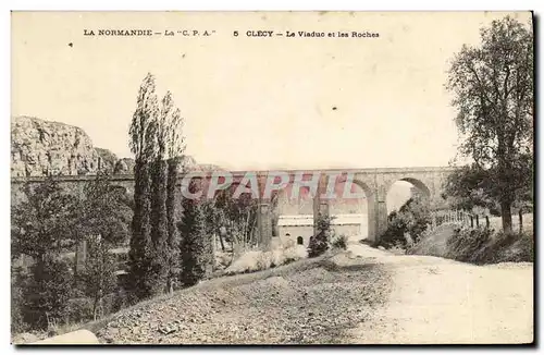 Ansichtskarte AK Clecy Conde Sur Noireau Le Viaduc et les Rochers