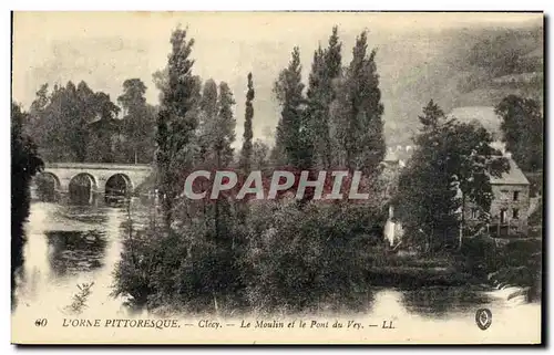 Ansichtskarte AK Clecy Le Moulin et le Pont du Vey