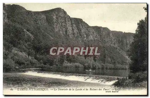 Cartes postales Clecy Le deversoir de la Lande et les rochers des parcs