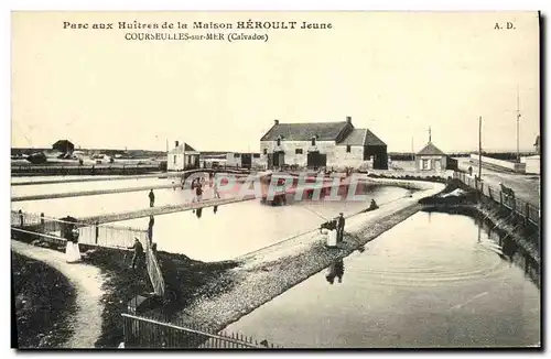 Ansichtskarte AK Courseulles Parc aux huitres de la msion Heroult Jeune