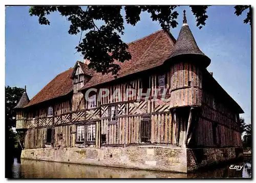 Cartes postales moderne St Julien le Faucon Le Manoir de Coupesarte Construction en colombage entouree de douves