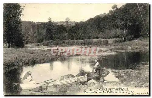 Ansichtskarte AK Cossesseville La Vallee du Vatin Peche Pecheur