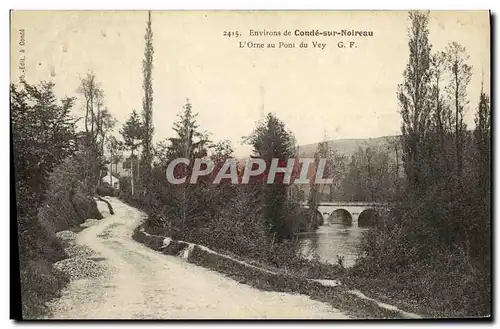 Ansichtskarte AK Conde Sur Noireau L Orne au Pont du Vey