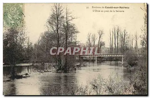Ansichtskarte AK Environs de Conde Sur Noireau L Orne au pont de la Serverie