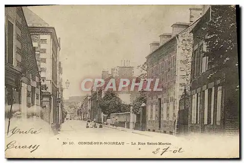 Cartes postales Conde Sur Noireau Rue St Martin