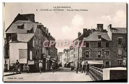 Cartes postales Conde Sur Noireau Rue du Vieux Chateau Renouf