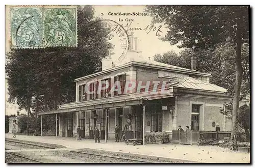 Cartes postales Conde Sur Noireau La Gare TOP