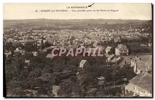 Cartes postales Conde Sur Noireau Vue Generale Prise de St Pierre du Regard