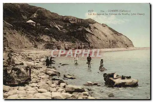 Ansichtskarte AK Commes Les rochers et les falaises du Bouffayn Cote Ouest Enfants