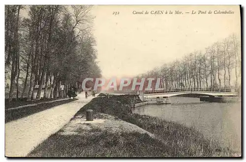 Ansichtskarte AK Canal de Caen a la Mer Le Pont de Colombelles Train