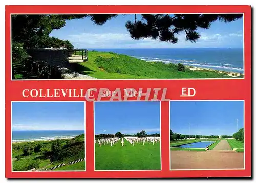 Cartes postales moderne Colleville sur Mer Cimetiere americain Militaria