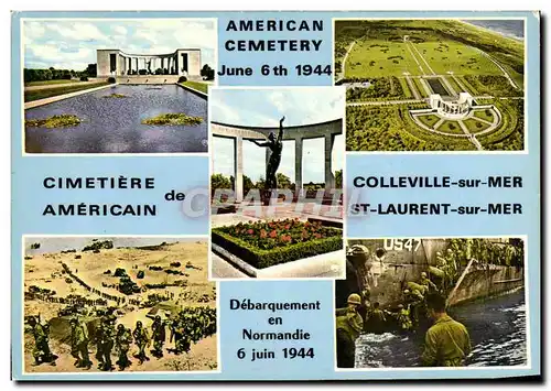 Cartes postales moderne Colleville St Laurent Cimetiere americain Militaria 6 juin 1944