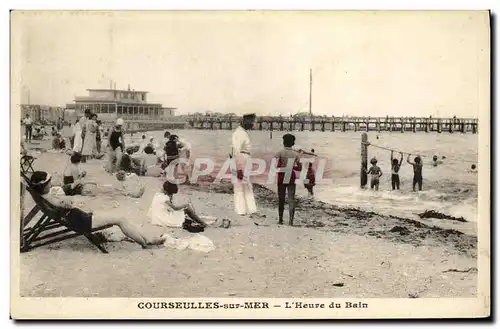 Ansichtskarte AK Courseulles Sur Mer L Heure du Bain