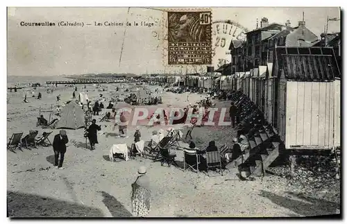 Ansichtskarte AK Courseulles Les Cabines de la plage