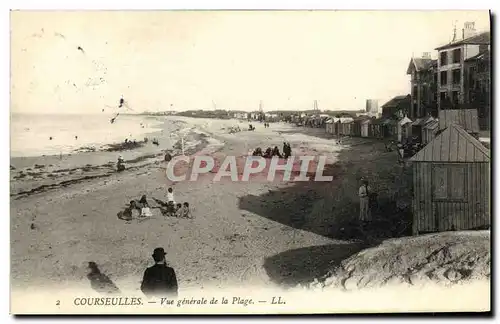 Ansichtskarte AK Courseulles Vue Generale de La Plage