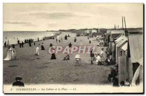 Ansichtskarte AK Courseulles Les Cabins et La Plage